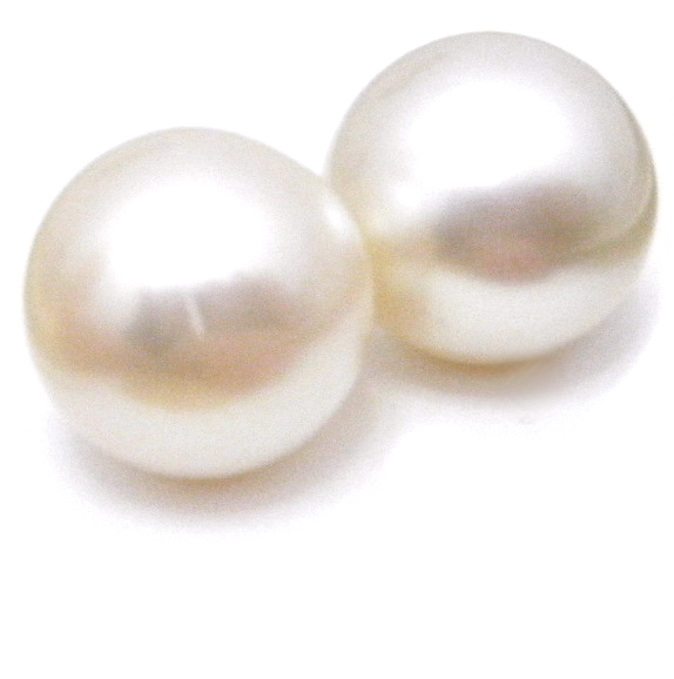 White Round 12mm Pearls
